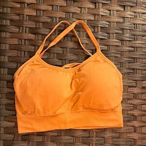 SHEIN Vibrant Orange Sports Bra